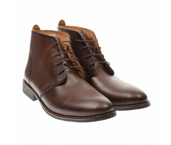 Oferta marimea 39, 43 Ghete barbati office din piele naturala maro LGB43MARO