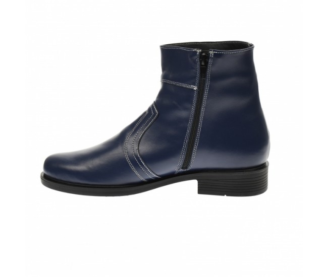 Oferta marimea 39, 40 - Ghete barbati bleumarin, office, elegante din piele naturala, cu fermoar - LGB99BLA Oferta marimea 39, 40 - Ghete barbati bleumarin, office, elegante din piele naturala, cu fermoar - LGB99BLA