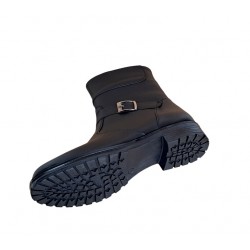 OFERTA MARIMEA 38, 40 - Ghete dama, din piele naturala, cu fermoar, negru, imblanite - LGCATN OFERTA MARIMEA 38, 40 - Ghete dama, din piele naturala, cu fermoar, negru, imblanite - LGCATN