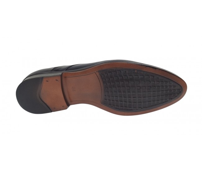 Oferta Pantofi Probati/Purtati barbati, eleganti, piele naturala, Bleumarin - GKR03BL