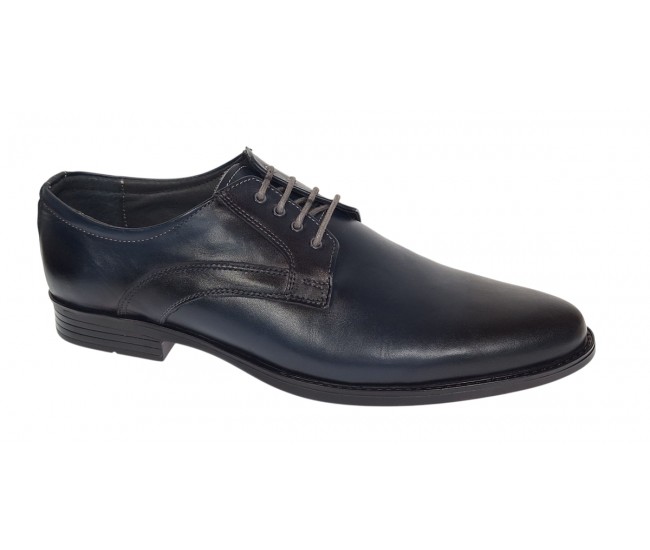 Oferta Pantofi Probati/Purtati barbati, eleganti, piele naturala, Bleumarin - GKR03BL