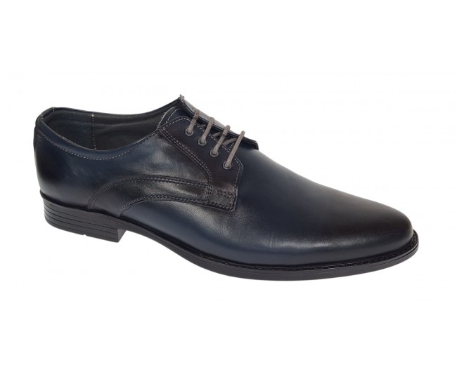 Oferta Pantofi Probati/Purtati barbati, eleganti, piele naturala, Bleumarin - GKR03BL