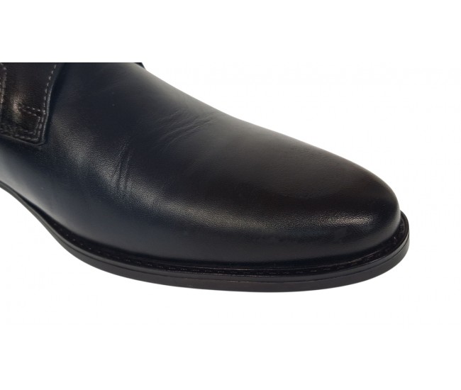 Oferta Pantofi Probati/Purtati barbati, eleganti, piele naturala, Bleumarin - GKR03BL