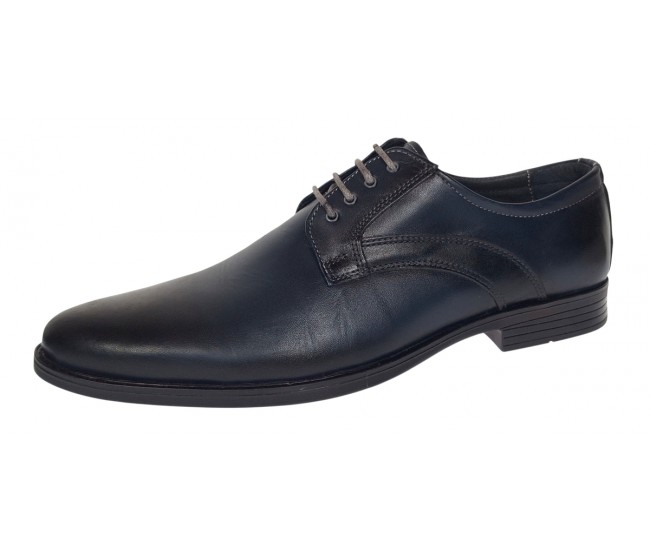 Oferta Pantofi Probati/Purtati barbati, eleganti, piele naturala, Bleumarin - GKR03BL