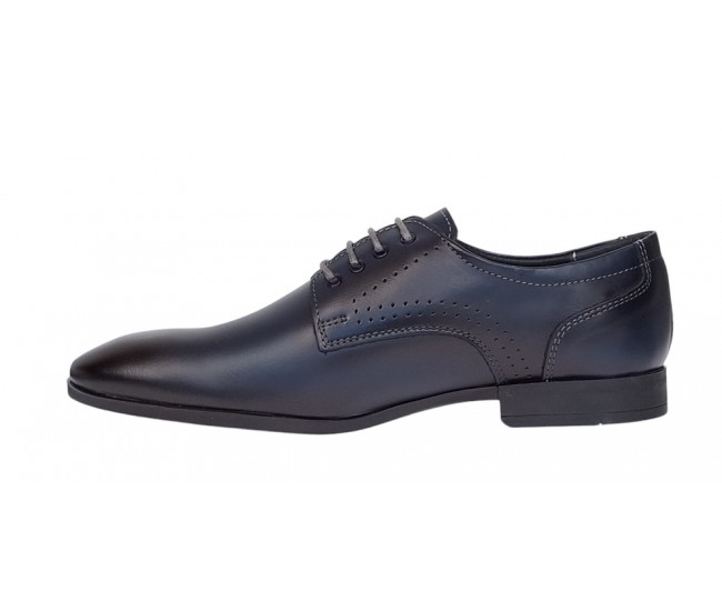 Oferta marimea 41 Pantofi barbati eleganti din piele naturala bleumarin LGKR101BL