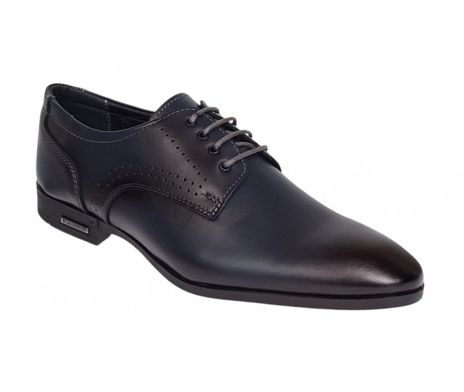 Oferta marimea 41 Pantofi barbati eleganti din piele naturala bleumarin LGKR101BL