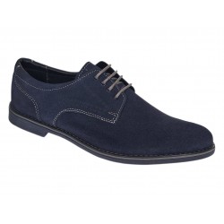 Pantofi barbati bleumarin din piele naturala intoarsa LGKR103BLVEL