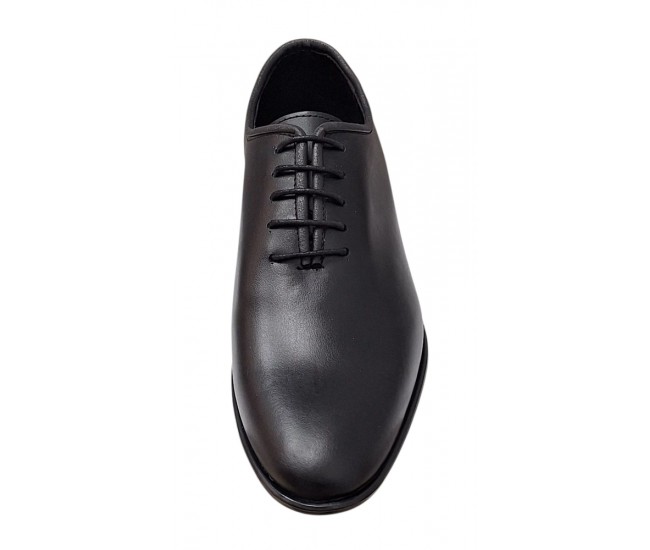 Oferta marimea 41 Pantofi barbati eleganti din piele naturala de culoare neagra LGKR119N