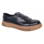 Oferta Marimea 40 Pantofi barbati casual din piele naturala Negru Gold LGKR124N
