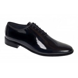 Marimea 38 Pantofi barbati negri lacuiti eleganti din piele naturala LGKR201LN