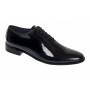 Marimea 38 Pantofi barbati negri lacuiti eleganti din piele naturala LGKR201LN