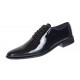 Marimea 38 Pantofi barbati negri lacuiti eleganti din piele naturala LGKR201LN
