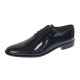 Marimea 38 Pantofi barbati negri lacuiti eleganti din piele naturala LGKR201LN