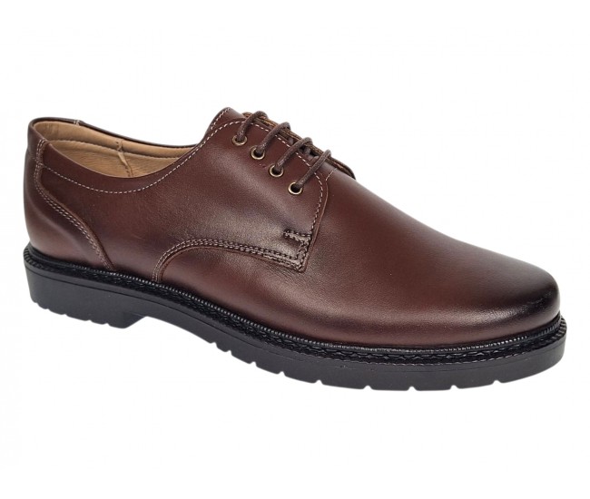 Marimea 39 Pantofi barbati casual maro din piele naturala LGKR217M