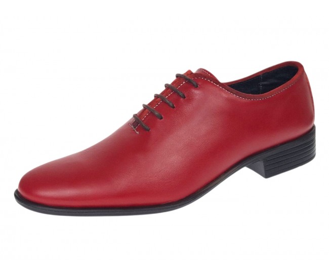 Marimea 39 Pantofi barbati rosii eleganti din piele naturala LGKR219R