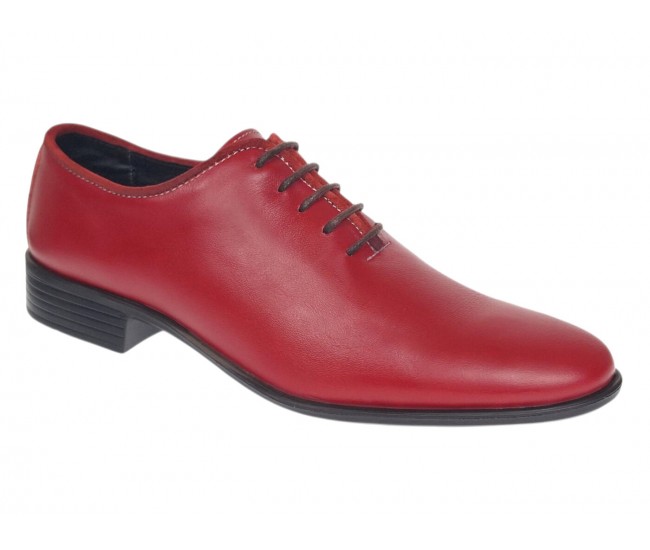 Marimea 39 Pantofi barbati rosii eleganti din piele naturala LGKR219R