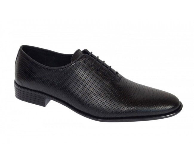 Pantofi barbati eleganti negri din piele naturala LGKR35NPF