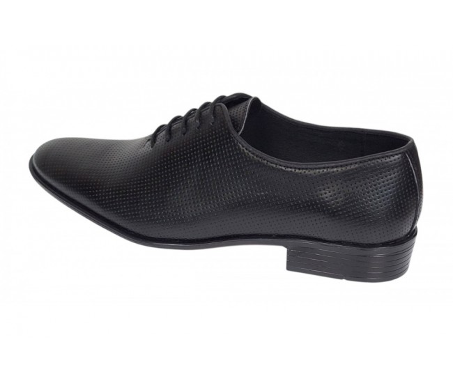 Pantofi barbati eleganti negri din piele naturala LGKR35NPF