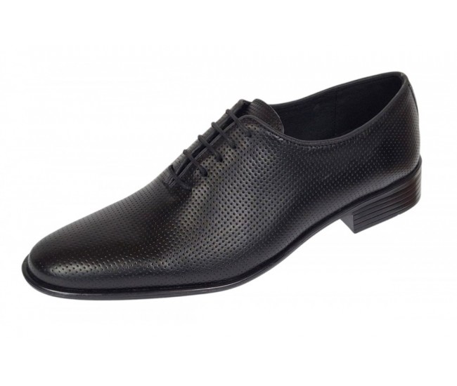 Pantofi barbati eleganti negri din piele naturala LGKR35NPF