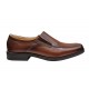 Marimea 44 Pantofi barbati casual maro din piele naturala fara siret LGKR48M