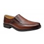 Marimea 44 Pantofi barbati casual maro din piele naturala fara siret LGKR48M