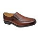 Marimea 44 Pantofi barbati casual maro din piele naturala fara siret LGKR48M