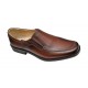 Marimea 44 Pantofi barbati casual maro din piele naturala fara siret LGKR48M