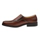 Marimea 44 Pantofi barbati casual maro din piele naturala fara siret LGKR48M