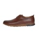 Marimea 41 Pantofi barbati sport din piele naturala maro cu siret GKR57M