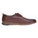 Marimea 41 Pantofi barbati sport din piele naturala maro cu siret GKR57M