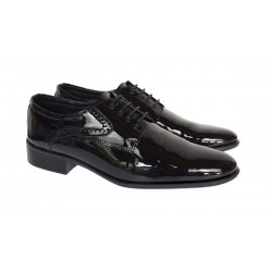 Pantofi barbati eleganti din piele naturala – Negru Lac Marimea 39