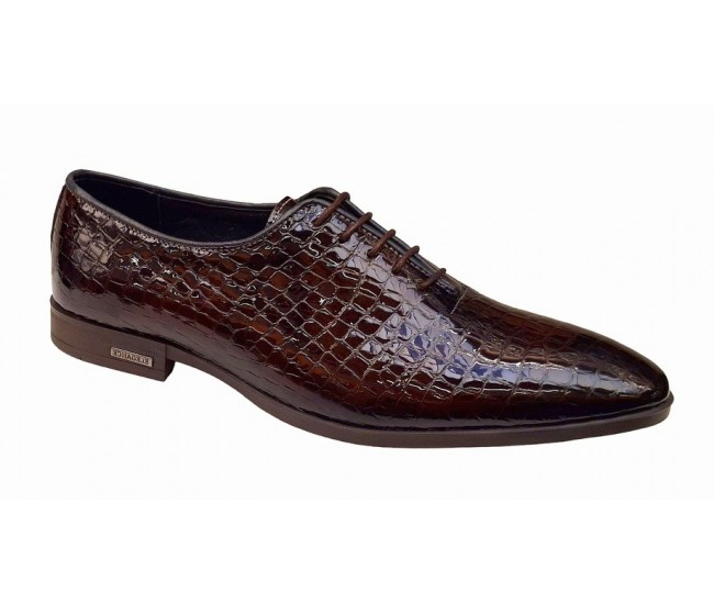 Pantofi eleganti pentru barbati piele naturala croco Maro Marimea 41