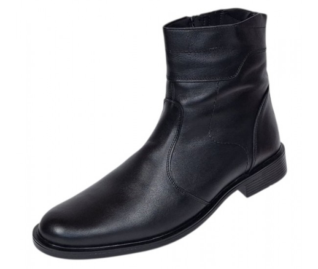 Oferta Marimea 44 Ghete barbati din piele naturala cu fermoar imblanite LGKR714N