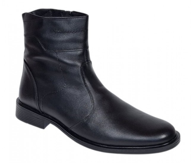 Oferta Marimea 44 Ghete barbati din piele naturala cu fermoar imblanite LGKR714N