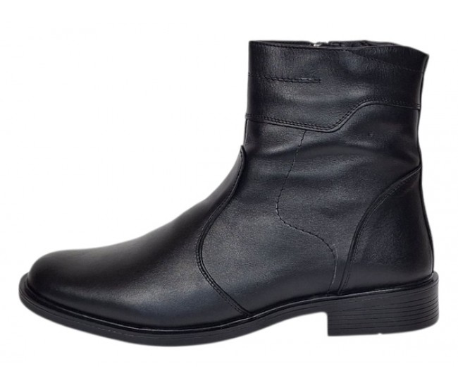 Oferta Marimea 44 Ghete barbati din piele naturala cu fermoar imblanite LGKR714N