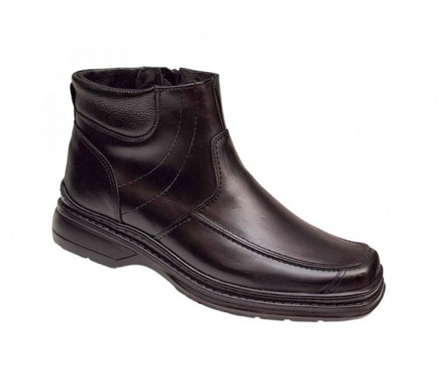 Oferta marimea 41 Ghete barbati din piele naturala cu fermoar imblanite LGKR77N