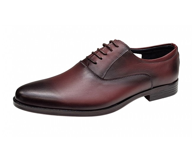 Reducere Marimea  43 Pantofi barbati eleganti din piele naturala Visiniu LGKR84VIS 