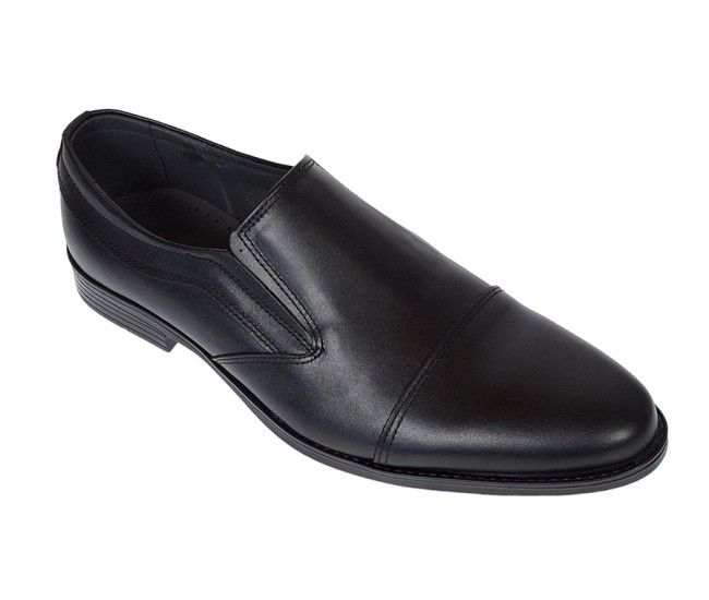 Pantofi barbati, eleganti, piele naturala, negru - LGKR87N