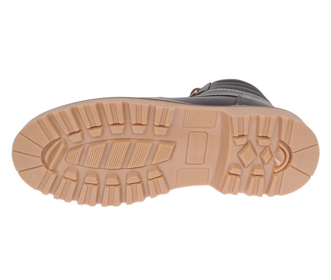 Oferta marimea 39 Bocanci barbati din piele naturala imblaniti model iarna Maro LK9