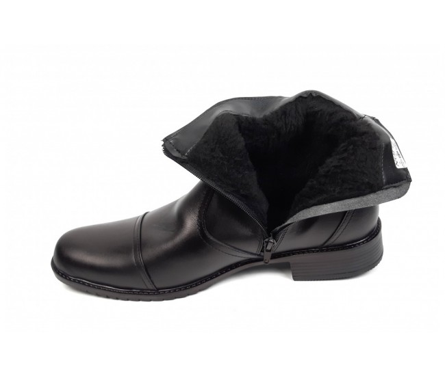 Oferta marimea 39, 41 - Ghete barbati imblanite, casual, elegante, din piele naturala, cu fermoar, ROUGE - LGMODN