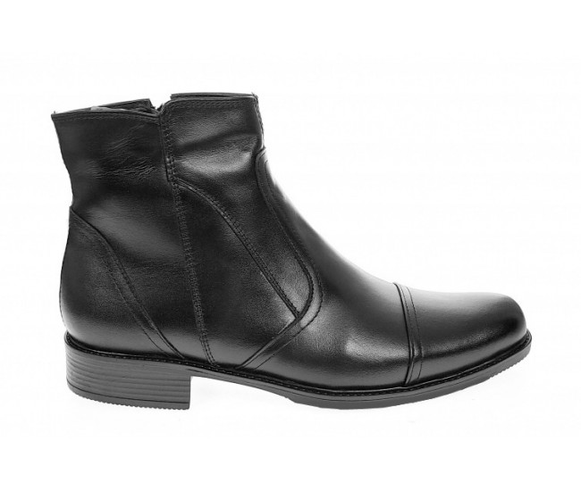 Oferta marimea 39, 41 - Ghete barbati imblanite, casual, elegante, din piele naturala, cu fermoar, ROUGE - LGMODN
