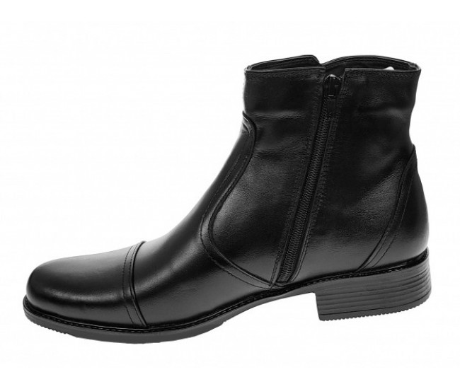 Oferta marimea 39, 41 - Ghete barbati imblanite, casual, elegante, din piele naturala, cu fermoar, ROUGE - LGMODN