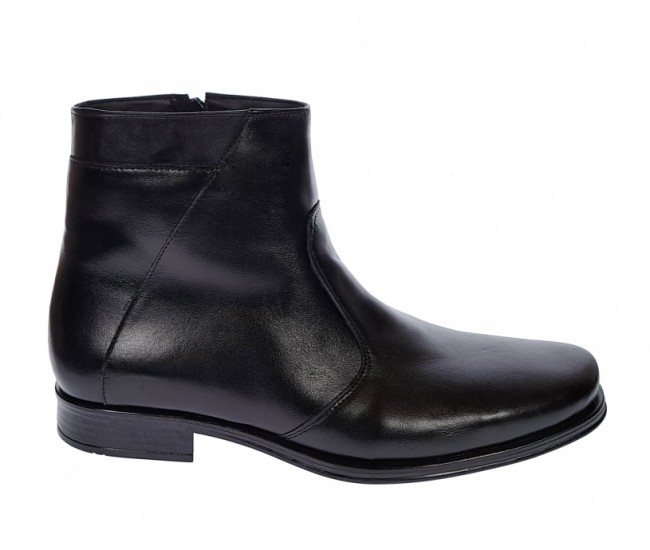 Oferta Marimea 39 Ghete barbati office, elegante din piele naturala, Negru LGMORISN