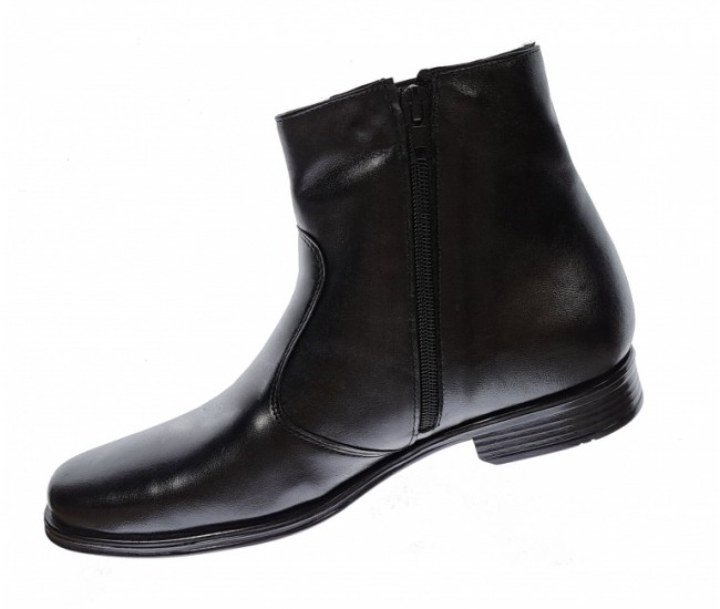 Oferta Marimea 39 Ghete barbati office, elegante din piele naturala, Negru LGMORISN
