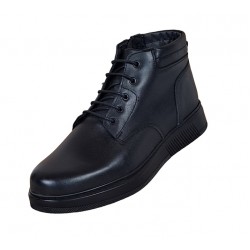 Oferta Marimea 43 Ghete barbati din piele naturala imblanite culoare neagra LGSSPORT23N