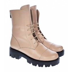 Oferta marimea  36, 39, 40 - Bocanci dama imblaniti, din piele naturala, bej - LKAMELYABEJ Oferta marimea  36, 39, 40 - Bocanci dama imblaniti, din piele naturala, bej - LKAMELYABEJ