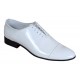 Oferta marimea 41 Pantofi barbati eleganti de ceremonie piele naturala Alb Lac LMOD1ALAC