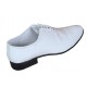 Oferta marimea 41 Pantofi barbati eleganti de ceremonie piele naturala Alb Lac LMOD1ALAC
