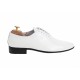 Oferta marimea  42 -  Pantofi barbati, albi,  eleganti, din piele naturala box - LMOD1ALBBOX