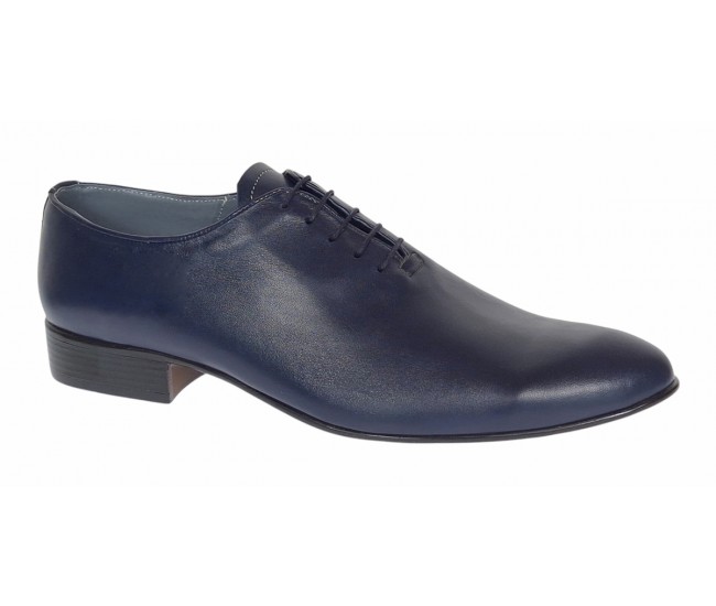 Oferta Marimea 43 Pantofi barbati eleganti din piele naturala bleumarin - Model Enzo